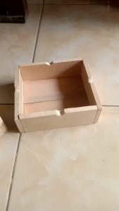 asbak kayu kotak jati 12 cm persegi