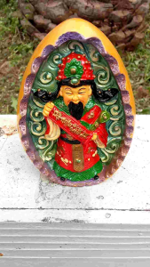 องค์ไฉ่ซิงเอี๊ยถือป้ายในไข่ทองงานเรซิ่นขนาด8*10ซม. เทพเจ้าแห่งโชคลาภ ราคา120บ.