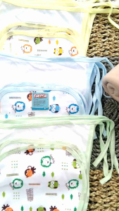 Popok sambung 12pcs dan bedong seri terbaru 3pcs / paket 2 in 1 perlengkapan bayi baru lahir