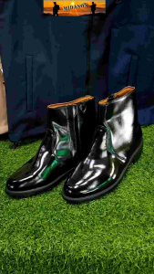 รองเท้าฮาร์ฟสั้นซิป รองเท้ฮาร์ฟรองเท้าข้าราชการ  หนังแท้ มีซัปใน ถูกระเบียบ