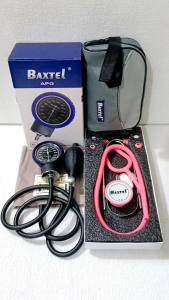 Baxtel APG PURPLE Ring Aneroid Sphygmomanometer With PINK DELUXE Stethoscope
