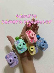W1 Mini Camera Projector Santrio Melody School bag key chain accessories Children Toy Kids Primary School Beg Key chain with light Stationary