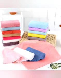 ผ้าเช็ดหน้า 1โหล ผ้าเช็ดมือ ขนาด30×30cm. ซับน้ำดีเยี่ยม ผ้าเช็ดอเนกประสงค์ ผ้าเช็ดทำความสะอาด