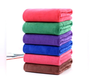 ผ้าเช็ดตัวนาโนสีพื้น ขนาด70×140cm. นน.280กรัม ผ้าซับน้ำดีเยี่ยม ผ้าไม่เป็นขุย ผ้าเช็ดตัวอาบน้ำ