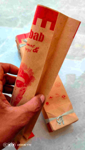 Bungkus Kebab Besar Coklat 50pc