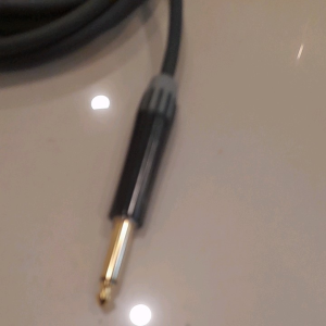 kabel gitar/kabel gitar L to lurus seetronic original 4 meter - Hitam