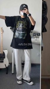 "ขายดี ส่งเร็ว กทม 1 วัน" HOMEBOY เสื้อยืดผู้ชาย เสื้อ OVERSIZE เสื้อยืดสีพื้น เสื้อเท่ๆ ลาย HB.CATVADER