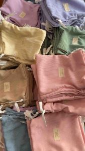 ถุงหูรูดสีพาสเทลน่ารักๆ สไตล์เกาหลี ใส่ของใช้จุกจิก flure.bags