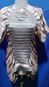 ATASAN BLOUSE WANITA PINK/GREY 506