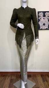kebaya Nikita polos Set kebaya brokat dengan hiasan payet untuk acara pesta kondangan dan wisuda kebaya modern dress wanita
