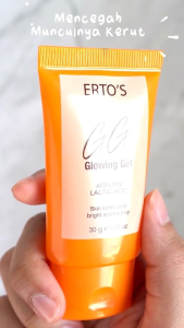 Ertos Glowing Gel netto 30 gr Ertos Original BPOM - Pelembab pencerah wajah berminyak & kusam