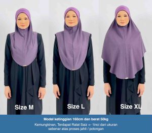 TUDUNG SARUNG DENIM ADALIA AWNING SCUBA AZ CLOVER