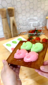 Cetakan Silikon Kelinci Rabbit Pudding Kue Cake Coklat Pudding