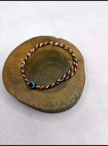 Gelang Manik Mata Devil Eye & Blue Nazara Boncugu Tali Tridatu