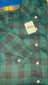 Baju Kemeja Flanel Anak Laki-Laki Motif Kotak-Kotak Lengan Panjang Usia 2-12 Tahun