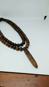 kalung tasbih kayu tengsek sulaiman h414