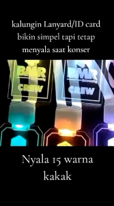 NAME TAG/ID CARD LED AKRILIK 15 WARNA