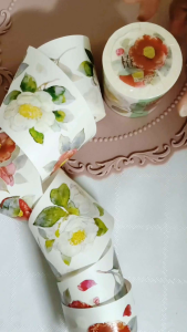 Fairy Lights Journal - READY STOCK/ art journaling/ scrapbook deco: TIBR: Tsubaki floral washi tape