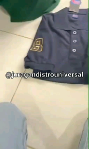 KAOS POLO TSHIRT GIO DANO LOGO BORDIR GOLD LENGAN PANJANG