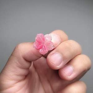 Handmade resin ต่างหู ก้านพลาสติก