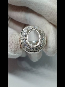🇲🇾W27 ★Sarung Cincin ★ Silver 925 Ori ★Ring Casting "Grade A" ★10 x 13mm ★±11.50gm