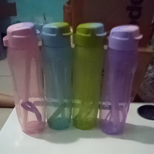 eco 750ml with straw kuning ori