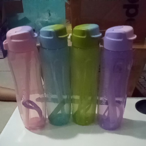 Botol Eco-Friendly 750ml Dengan Straw Merah Ori