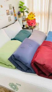 ผ้าห่มไหมเย็นสีพื้น 7 ฟุต (Coolice silk quilt) By Hilton ผ้านุ่ม ลื่น ห่มเย็นสบาย