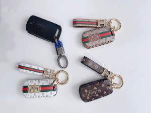 Bao da bọc remote 2 nút Vario tặng kèm móc khoá bao da móc khoá Smartkey Honda