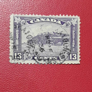 Prangko Kanada Kuno 13 Cents Quebec Citadel Tahun 1932 USED