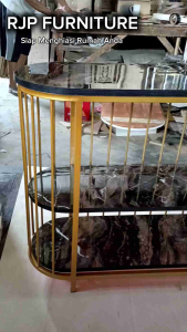 RJP FURNITURE Meja Konsol Minimalis Estetik Industrial-Ghea Console Meja Besi