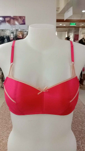 Avon ANJ Pink and JAM non wire bra with bows and straps Soft cup