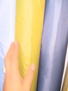 Kain bahan parasut cire - metalic kain parasut premium korea