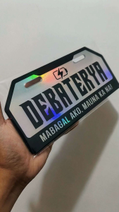 DEBATERYA E-BIKE PLATE (9X4.25 INCHES)