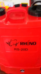 เครื่องพ่นยาแบตเตอรี่ 20 ลิตร Rhino RS-20D ถังใหญ่ พ่นไกล แรงดัน 6 บาร์ ใช้งานต่อเนื่อง 8 ชม.