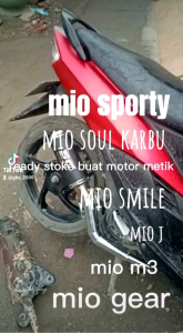 Knalpot Mio Sporty Mio Smile Mio Soul Old SC Slincer Karbon Leher Crom