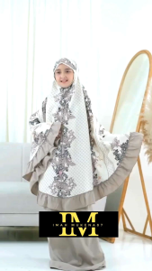 Mukena Anak Katun Motif Tas Ransel Cantik 2 in 1 Bianca