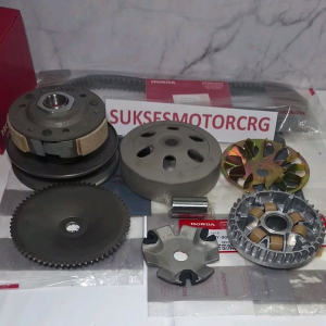 Paketan Komplit CVT 5 Item Kipas Roller & Gigi Starter Motor Beat Karbu