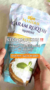 Garam Ruqiah - Asma Mandhi 250gram - Pengobatan Alami dengan ayat-ayat Suci Al-Quran - ampuh Menetralkan Hal Negatif - Melancarkan Rezeki