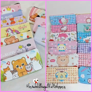 TEMPAT PENSIL RESLETING / POUCH KOSMETIK TRAVEL / CASE PENSIL SANRIO KUROMI CINNAMOROL / KOTAK PENSIL MOTIF ANIMAL / CUTE POUCH COSMETIC / TPP7943