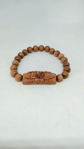 gelang kayu setigi laut ukir bunga h333