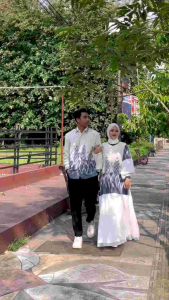 FAHIMA DRESS WHITE - BAJU TENUN - COUPLE BAJU TENUN