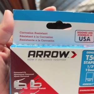 Arrow T50 1/2 in. Stainless-Steel Staples (1000-Pack): A Versatile Fastening Solution