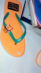Sandal Wanita Jepit Model Dua Warna Menumpuk Sendal Jepit Cewek