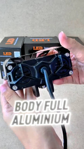 Lampu Tembak Sorot SQL 3 Mata Led Laser Full Aluminium Hi Low 2 Pcs High Putih Low Kuning 60 Watt Universal