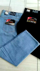 Celana Jeans Panjang reguler Pria  3 varian warna black navy biru muda Celana Jeans Bahan Soft Jeans Kualitas Premium Size 28 - 38 JUMBO jins panjang biru tua hitam