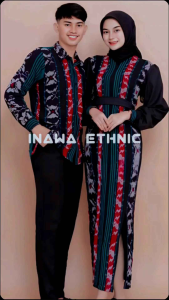 READY STOK - GAMIS COUPLE TENUN - BAJU PASANGAN COUPLE - BAJU TENUN COUPLE KONDANGAN