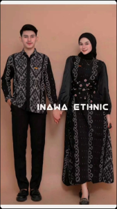 Gamis Couple Tenun: Baju Couple Kondangan & Pasangan