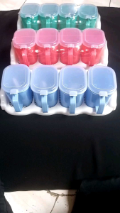 set rak bumbu / tempat bumbu kitchen set 4 in 1 bisa pilih warna bisa di tempel di dinding