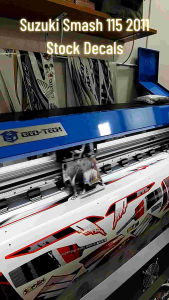 SUZUKI SMASH 115 2011 STOCK DECALS (WATERPROOF LAMINATED FADE PROOF)